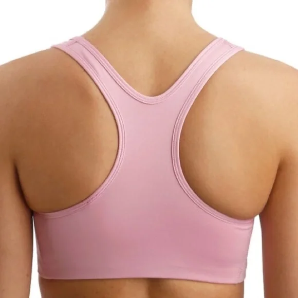 Nike Dri-Fit Victory Swoosh Women's Pink Padded Racerback Sports Bra Sz Small - Picture 2 of 5